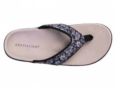 Dép xỏ ngón sức khỏe nữ Revitalign Yumi Mod Floral Black